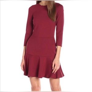 Armani exchange burgundy dress